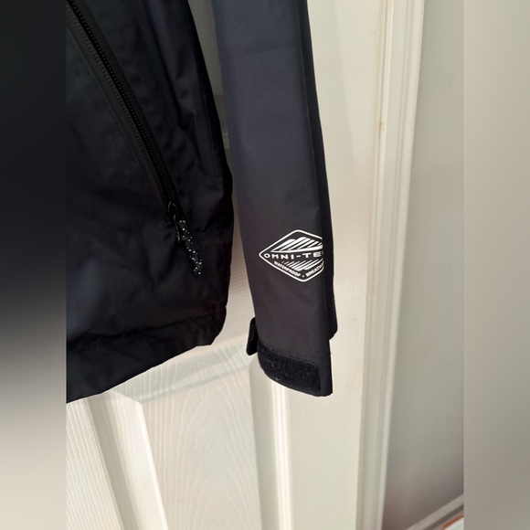 Columbia men’s omni-tech grey black hooded jacket size large mesh lined - Picture 3 of 12